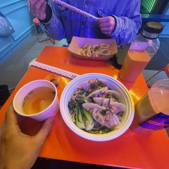 Dumpling N' Dips - Mushroom taro kale Mushroom Taro Noodles (Vegan) - Dim Sum Near Me - New York, New York
