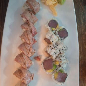 Fuji Sushi Bar & Grill - Lunch special-- Chef special roll: Steak Tataki and Tuna w/avo - Sushi Bars Near Me - Mount Pleasant, South Carolina Fuji Sushi Bar & Grill - Lunch special-- Chef special roll: Steak Tataki and Tuna w/avo - Sushi Bars Near Me - Mount Pleasant, South Carolina