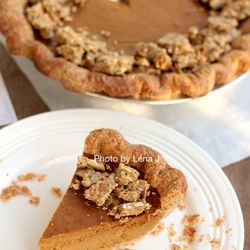 Bird Dog Baking - Roasted Pumpkin Pie ($36) with pumpkin-seed, buckwheat brittle. Thanksgiving special. Amazing!