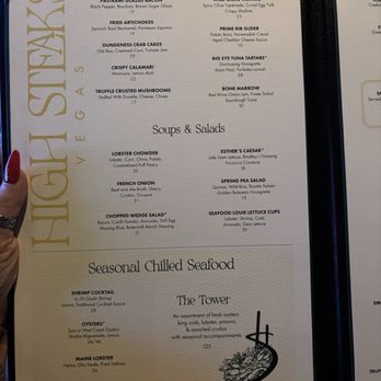 High Steaks Vegas - Menu - Steakhouses Near Me - Las Vegas, Nevada