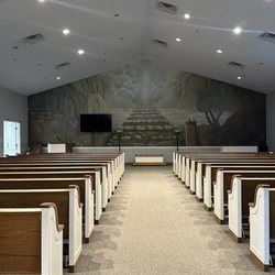 All Paws Great and Small Pet Funeral Home and Crematory - Chapel with beautiful mural