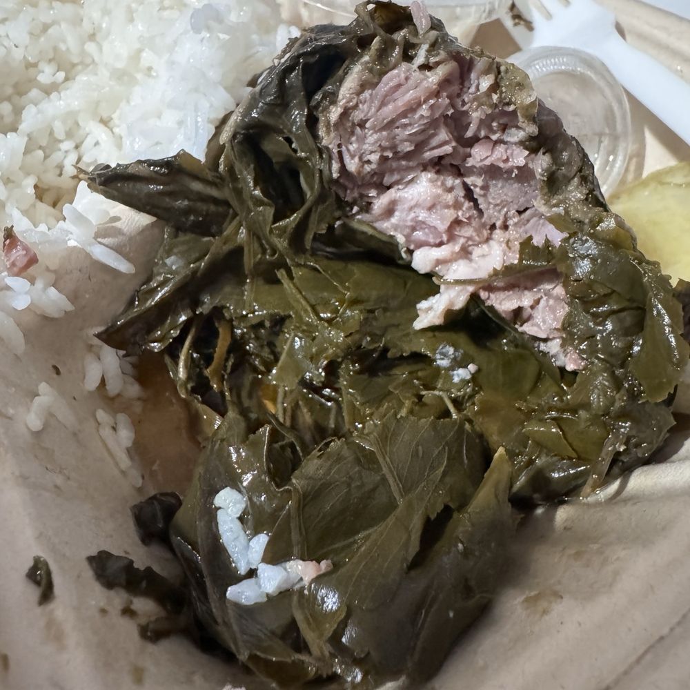 Plantation Plates - Has more La'ua leaves than meat. - Food Trucks Near Me - Kahului, Hawaii Plantation Plates - Has more La'ua leaves than meat. - Food Trucks Near Me - Kahului, Hawaii