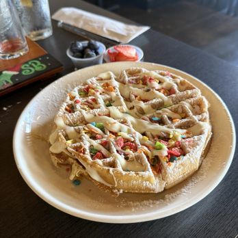 Toast - Fruity Pebbles Waffle - American Near Me - Sugar Land, Texas