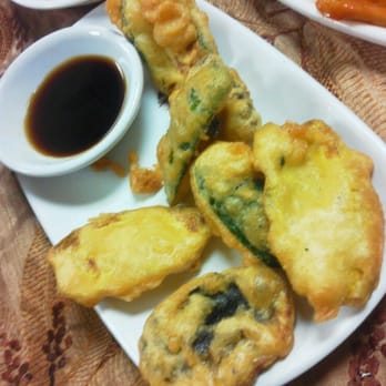 HWA restaurant - complimentary vegetable tempura - Korean Near Me - Murray, Utah HWA restaurant - complimentary vegetable tempura - Korean Near Me - Murray, Utah