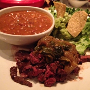 Frontera Grill - Carne asadas, beans and guacamole for our Tacos Al Carbon (so yummy!) - Mexican Near Me - Chicago, Illinois