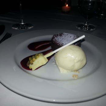 Sassafraz - Chocolate cake nutty lollipop white chocolate icecream - French Near Me - Toronto, Ontario Sassafraz - Chocolate cake nutty lollipop white chocolate icecream - French Near Me - Toronto, Ontario