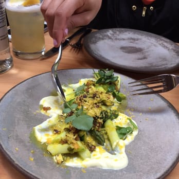 The Progress - Asparagus with line pickle - New American Near Me - San Francisco, California The Progress - Asparagus with line pickle - New American Near Me - San Francisco, California