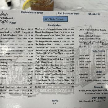 Claudine's Restaurant - Menu - Southern Near Me - Rich Square, North Carolina Claudine's Restaurant - Menu - Southern Near Me - Rich Square, North Carolina