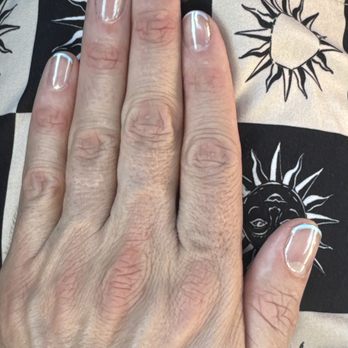 Utopia Nails - Manicure with chrome. - Nail Salons Near Me - West Palm Beach, Florida