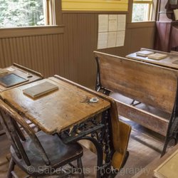 Crow Valley School - You can sit in the desks and experience the 1 room schoolhouse