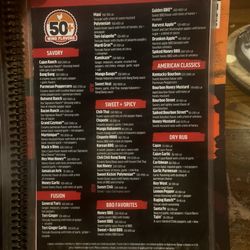 East Coast Wings + Grill - Wing flavors