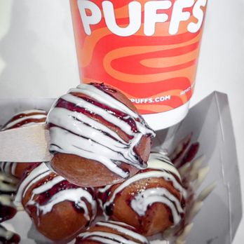 Mr. Puffs - a cup of coffee and some pastries - Desserts Near Me - Oshawa, Ontario