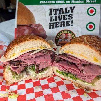 Calabria Bros - pastrami sandwich $13 - Caterers Near Me - San Francisco, California