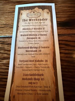 Menu photo 6 Braddock's Restaurant and Tavern Farmington, PA Menu photo 6 Braddock's Restaurant and Tavern Farmington, PA