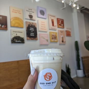 Odd One Out - Champion milk tea with silk boba - Coffee & Tea Near Me - Los Angeles, California Odd One Out - Champion milk tea with silk boba - Coffee & Tea Near Me - Los Angeles, California