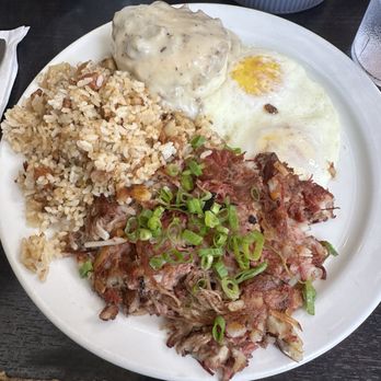 Kihei Caffe - Corned beef hash, fried rice, biscuit and gravy - Desserts Near Me - Kihei, Hawaii Kihei Caffe - Corned beef hash, fried rice, biscuit and gravy - Desserts Near Me - Kihei, Hawaii