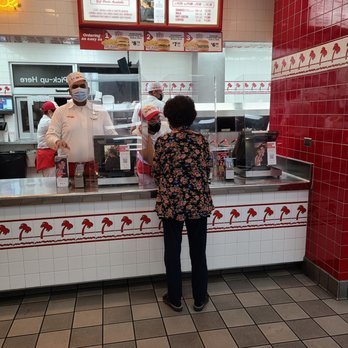 In-N-Out Burger - Their menu and cashier area - Burgers Near Me - Porter Ranch, California