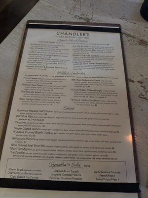 Menu photo 4 Chandler's Oceanfront Dining Carlsbad, CA