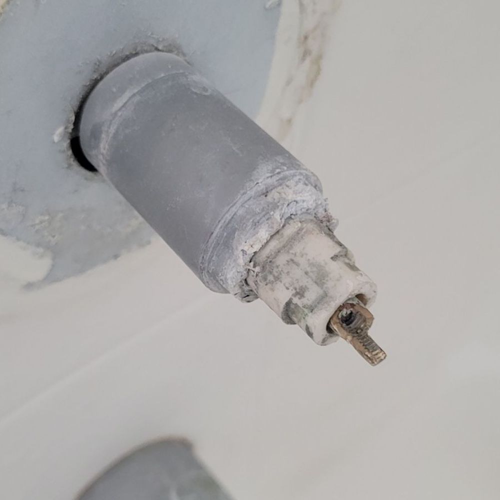 could not turn water on or off because handle broke could not turn water on or off because handle broke