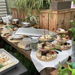 This was just a portion of the food set up. Please forgive my awkward photo, I am not a professional, obviously! This was just a portion of the food set up. Please forgive my awkward photo, I am not a professional, obviously!