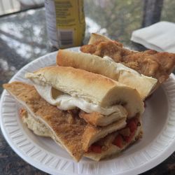 Chicken cutlet hero