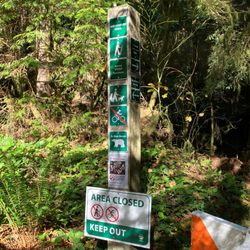 Belcarra Park - The Woodhaven Trail to Sasamat Lake was closed.