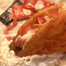 Toasted Cheddar Chalupa - beef Toasted Cheddar Chalupa - beef