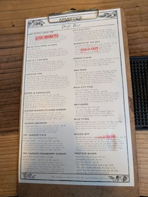 Menu photo 8 Armistice Brewing Company Richmond, CA Menu photo 8 Armistice Brewing Company Richmond, CA