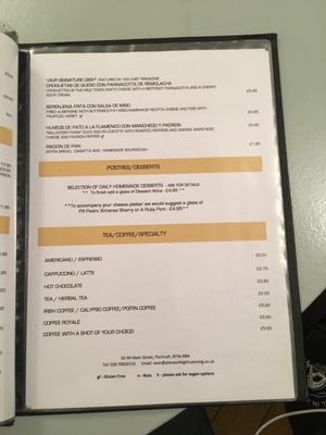 Menu photo 2 Ocho Tapas Bistro Portrush, CLR