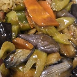 Asian King - Chinese Eggplant with Garlic Sauce Dinner Special Combo