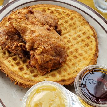 Fat's Fried Chicken & Waffles - Yup - Chicken & Waffles (thigh) - Southern Near Me - Seattle, Washington