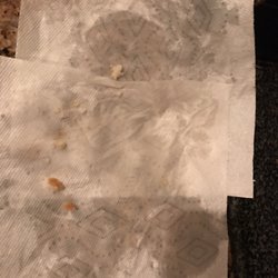 King Jade II Restaurant - Paper towel after trying wipe off some of the grease which was useless.... we threw them away