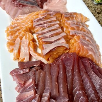 Sunh Fish - Got a pound each of sushi grade hamachi, salmon and tuna - Seafood Markets Near Me - Sacramento, California Sunh Fish - Got a pound each of sushi grade hamachi, salmon and tuna - Seafood Markets Near Me - Sacramento, California