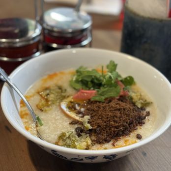 Woon - Pork Floss Congee - Chinese Near Me - Pasadena, California