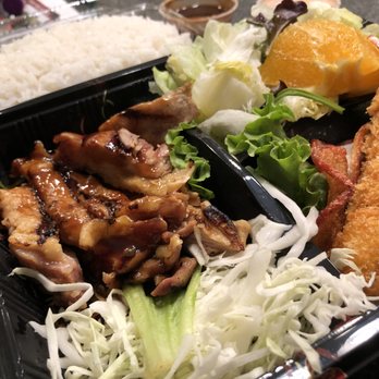 Yanagi Sushi - Keiki Meal ($15.95): teriaki chicken, tamago, shrimp tempura, and tossed salad in a bento box with rice - best value! - Japanese Near Me - Honolulu, Hawaii Yanagi Sushi - Keiki Meal ($15.95): teriaki chicken, tamago, shrimp tempura, and tossed salad in a bento box with rice - best value! - Japanese Near Me - Honolulu, Hawaii
