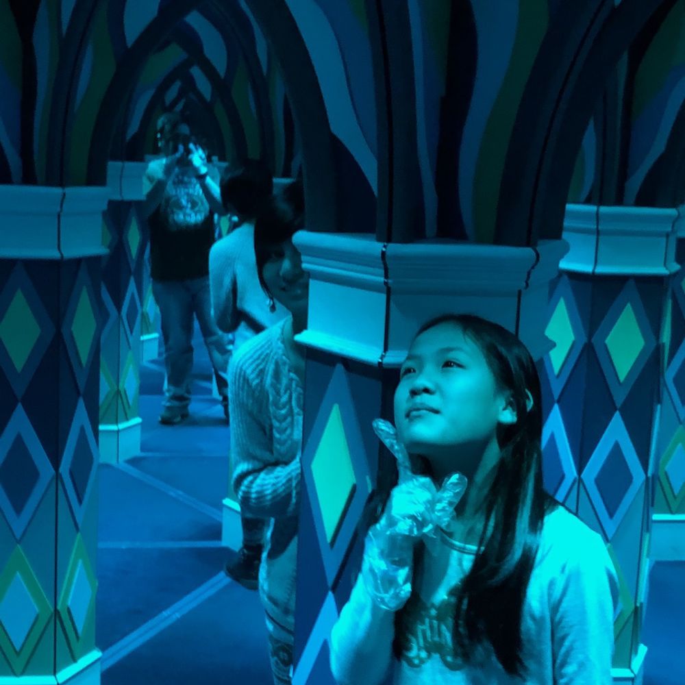 The kiddos in the maze. The kiddos in the maze.