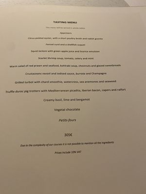 Menu photo 5 Lasarte Barcelona, B