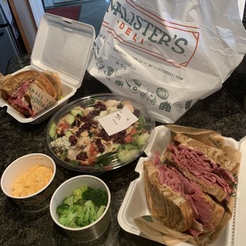 McAlister's Deli - Two The New Yorker Sandwich's made to my special order, delicious Savannah Chopped Salad - Salad Near Me - Mokena, Illinois