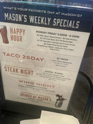 Menu photo 5 Mason's Grill Baton Rouge, LA