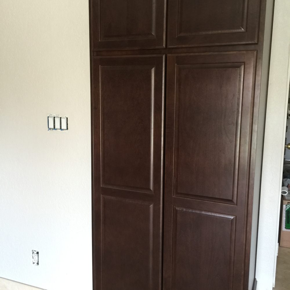Gaio Contracting - Utility cabinet trimmed with precision to fit in this unique 36" x 80" cove. - General Contractors Near Me - Peoria, Arizona Gaio Contracting - Utility cabinet trimmed with precision to fit in this unique 36" x 80" cove. - General Contractors Near Me - Peoria, Arizona