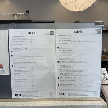 Ryo Coffee & Tea - menu - Coffee & Tea Near Me - Fullerton, California