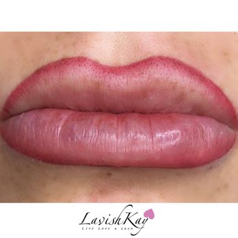 LavishKay - Ombré Lips Blush liner tattoos - Eyelash Service Near Me
