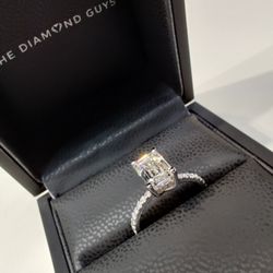 The Diamond Guys - Custom Hidden Halo Diamond Engagement Ring