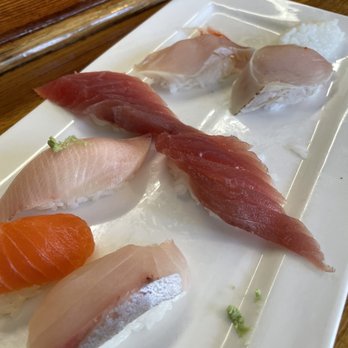 Sushi Kan - The tuna is completely discolored. Lots of sinew too. This is tuna that's supposed to be used for spicy tuna. Gross. - Japanese Near Me - San Jose, California Sushi Kan - The tuna is completely discolored. Lots of sinew too. This is tuna that's supposed to be used for spicy tuna. Gross. - Japanese Near Me - San Jose, California