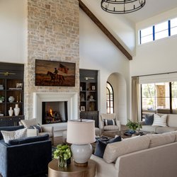 The Black Goose Design - Family and great room at Wasatch Parade of Homes with furnishings by The Black Goose Design.