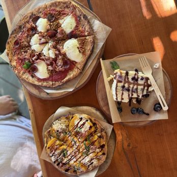 The Blueberry Treehouse Farm - Meat lovers 12" pizza, peach tree 8" pizza, lemon blueberry cheesecake - Pick Your Own Farms Near Me - West Falls, New York The Blueberry Treehouse Farm - Meat lovers 12" pizza, peach tree 8" pizza, lemon blueberry cheesecake - Pick Your Own Farms Near Me - West Falls, New York