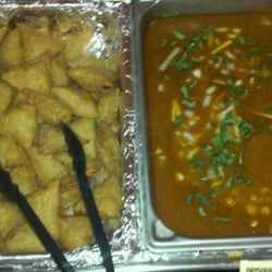 Cuisine of India - Samosas and chana masala