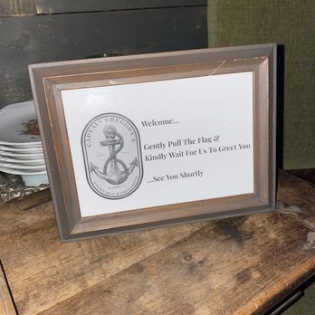Captain Gregory's - Welcome sign - Cocktail Bars Near Me - Alexandria, Virginia