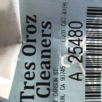 Yoyo’s Dry Cleaner  - Receipt that they did it. - Dry Cleaning Near Me - Carson, California