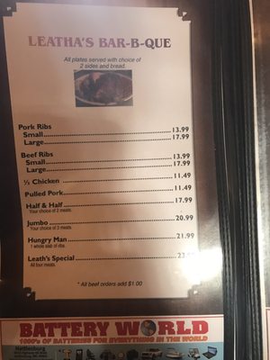 Menu photo 5 Leatha's Bar-B-Que Petal, MS